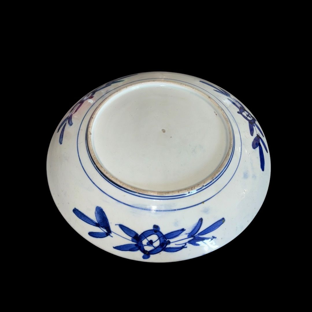 古伊万里 染付 骨董品 大皿 直径36.5cm 工芸品