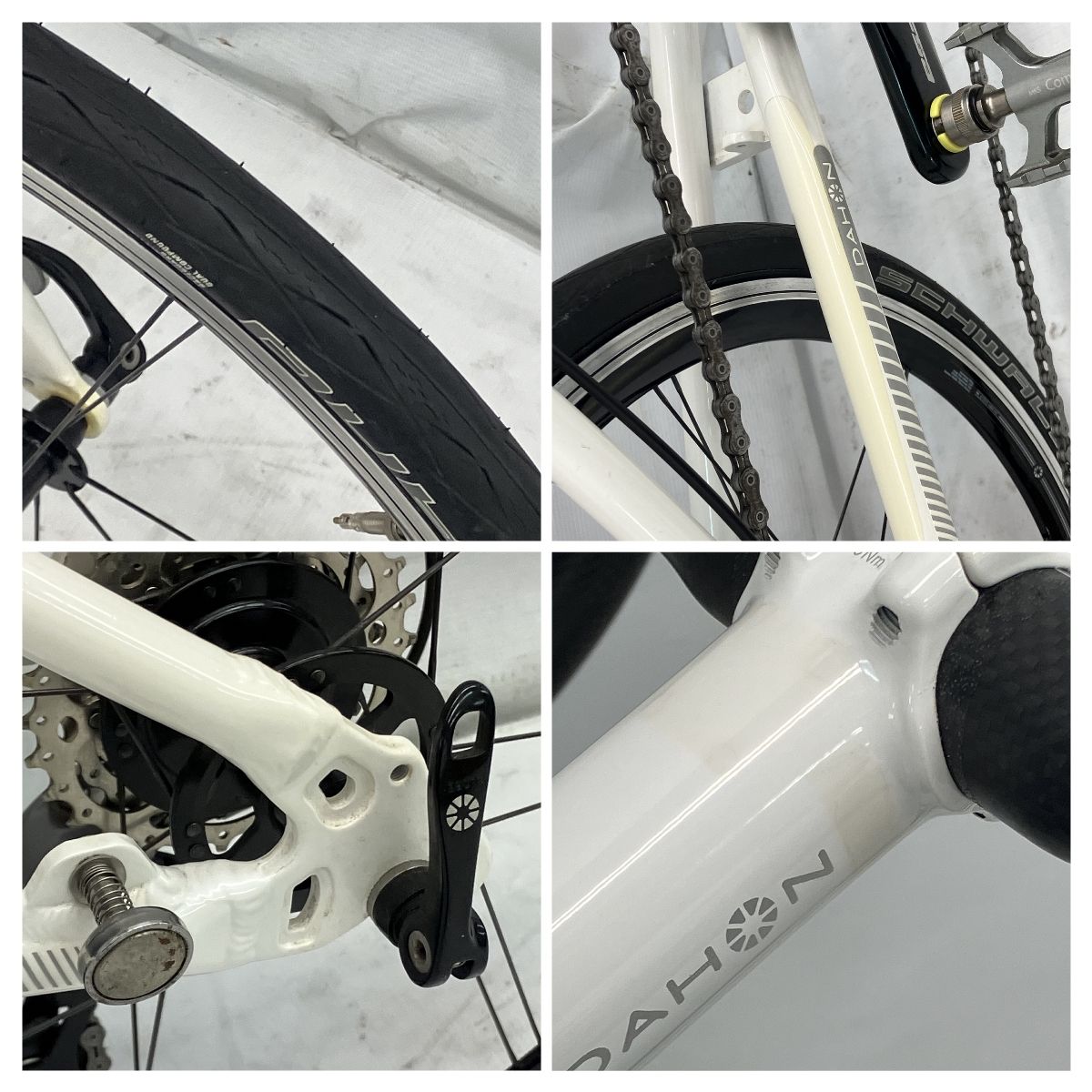 DAHON DASH X20 折りたたみ 自転車 アイスホワイト 20インチ Mサイズ 2013年モデル ハイエンド SHIMANO 105 ダホン  中古 C9301870 - メルカリ