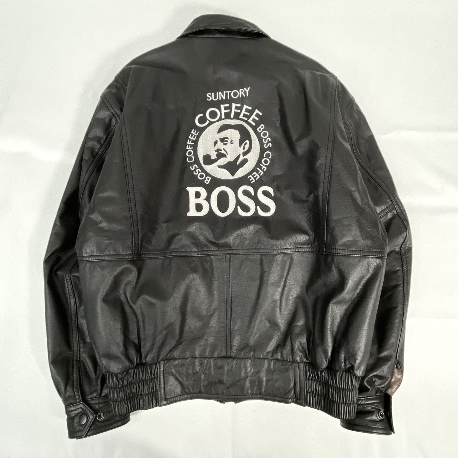 90s【BOSS】初期/レザージャケット/G1/Vintage/非売品/a2/革 Vintage 90s 00s A2 G1 レザーフライトジャケット ブラウン