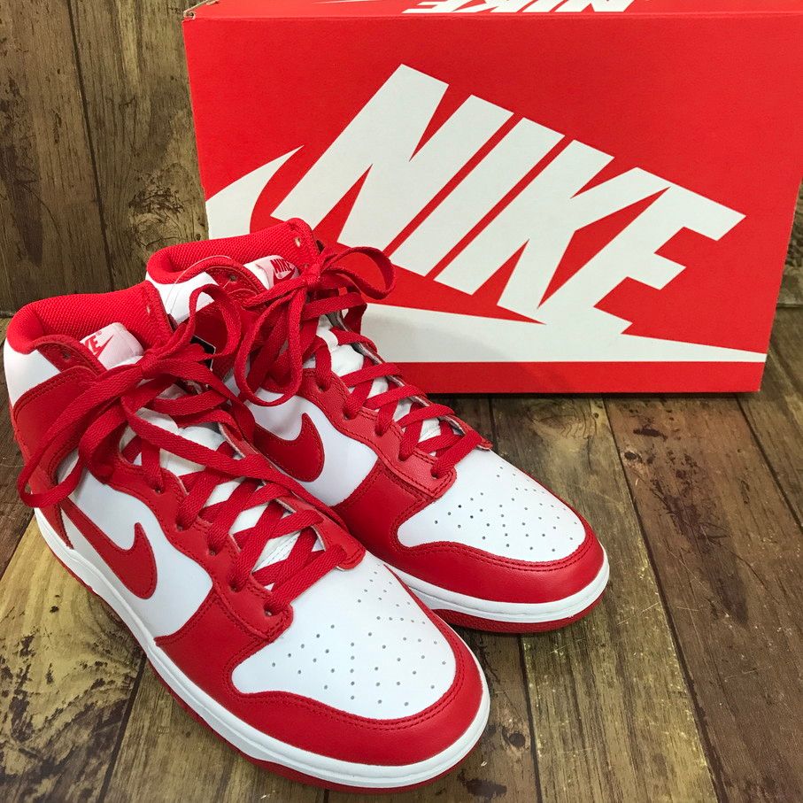 NIKE DUNK HIGH CHAMPIONSHIP WHITE AND RED (ナイキ ダンク ハイ 