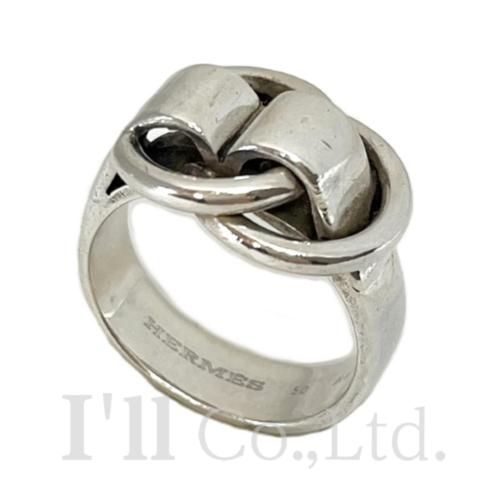 HERMES エルメス ドゥザノー リング Ag925 シルバー ＃50 ブランド 
