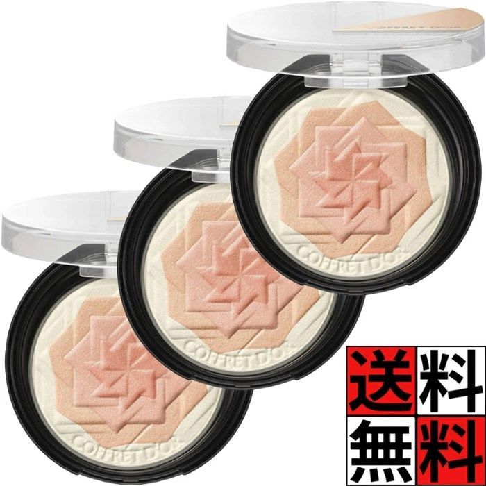 コフレドール チーク ハイライト フェースカラー スマイルアップチークスS 肌 化粧品 メイク ブラシ付き カネボウ ツヤ 頬紅 02 コーラルオレンジ 4g ×3個