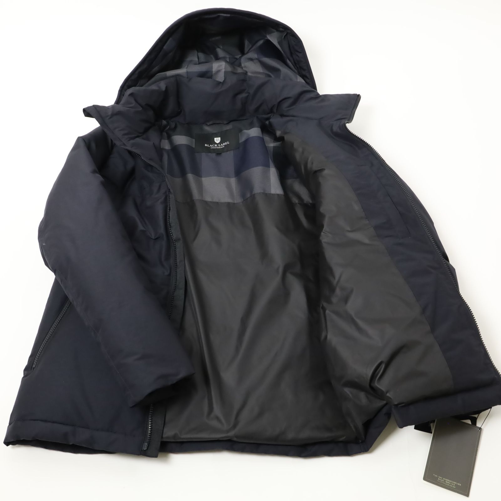 新品 9.9万円 ブラックレーベルクレストブリッジ ウールブレンドタフタ 