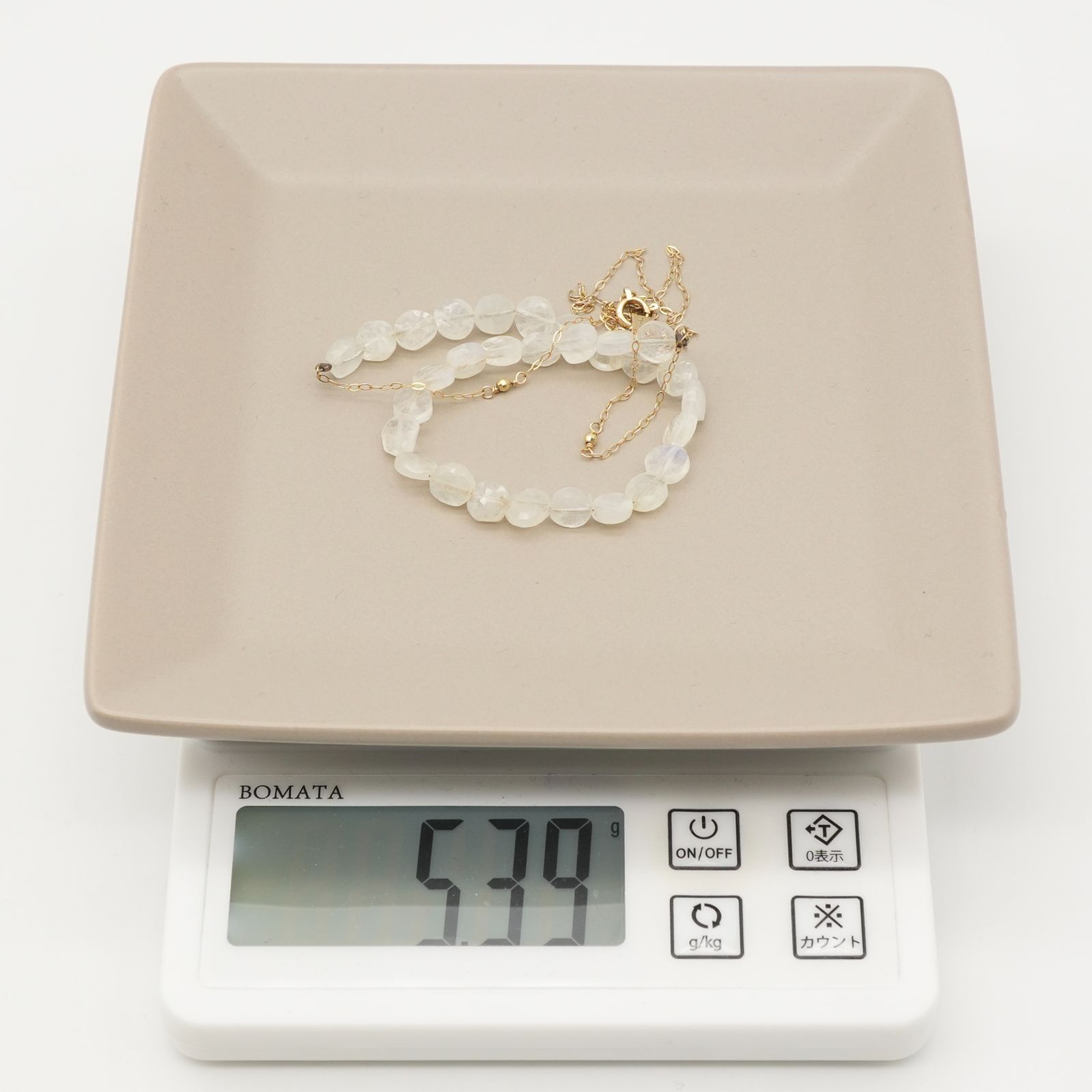 アガット ホワイトストーン K10 ネックレス/24-4290 - メルカリ