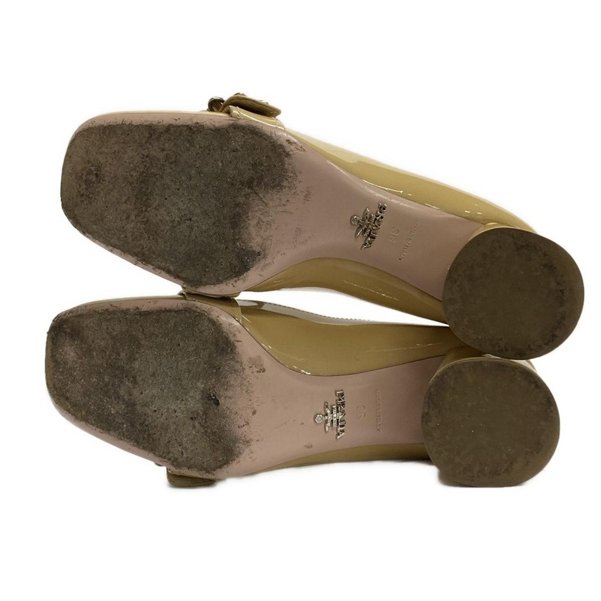 PRADA プラダ ベージュパンプス PRADA(プラダ) パンプス 36 レディース - ベージュ フラワー(花