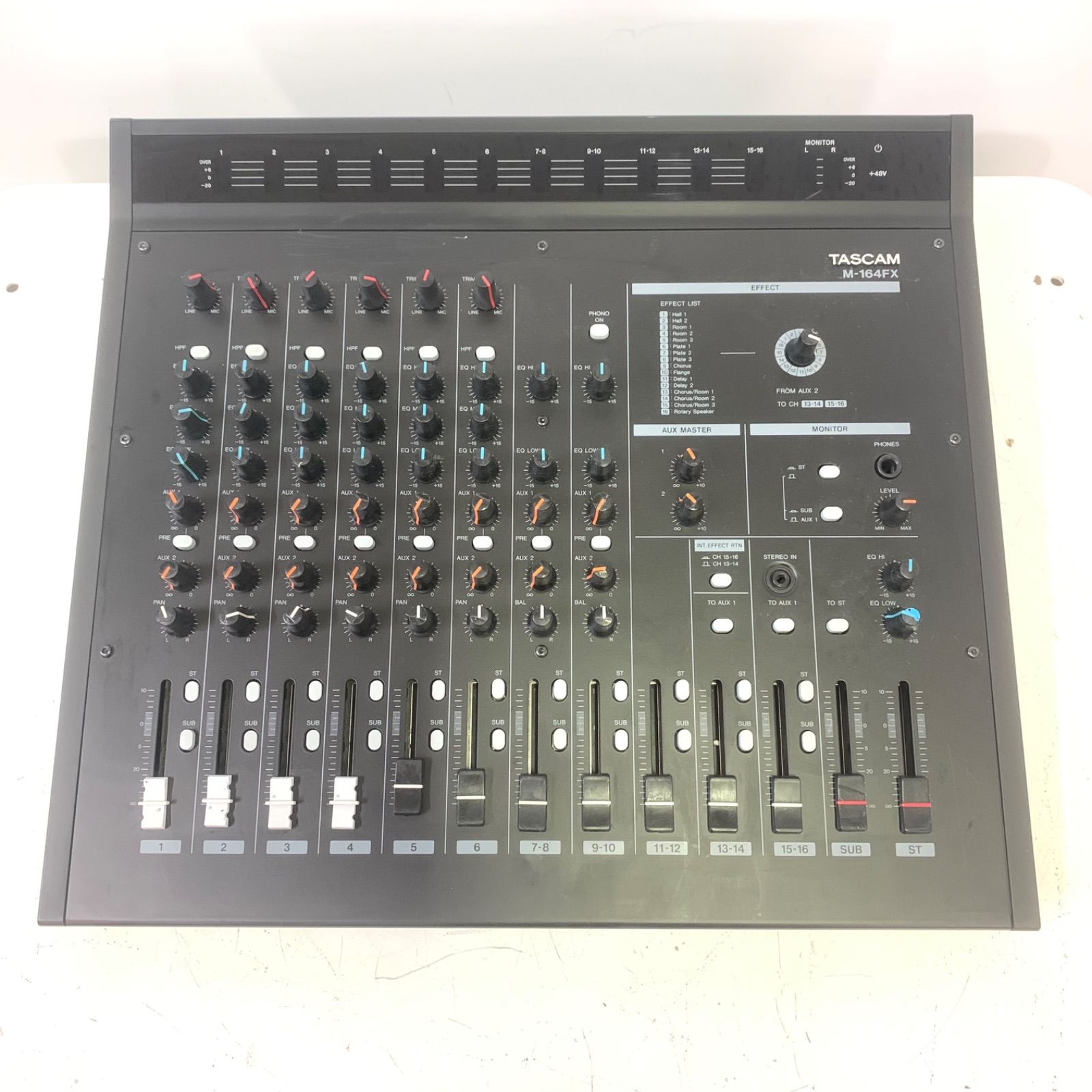 TASCAM M-164FX アナログミキサー 本体 楽器・機材 TASCAM M-164FX アナログミキサー