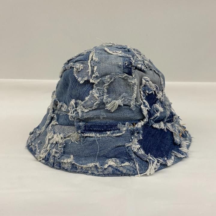 東店791-1014-2504 店舗併売 INNOCENCE イノセンス PATCHWORK HAT | DENIM ハット バケット フリーサイズ パッチワーク ライトブルー