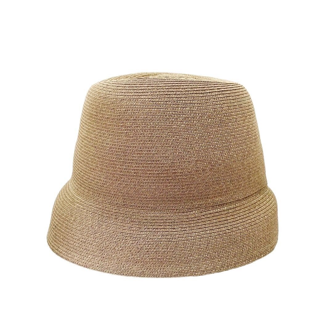 Mame Kurogouchi：Blade Top Crown Cloche Hat - BEIGE - ORANN