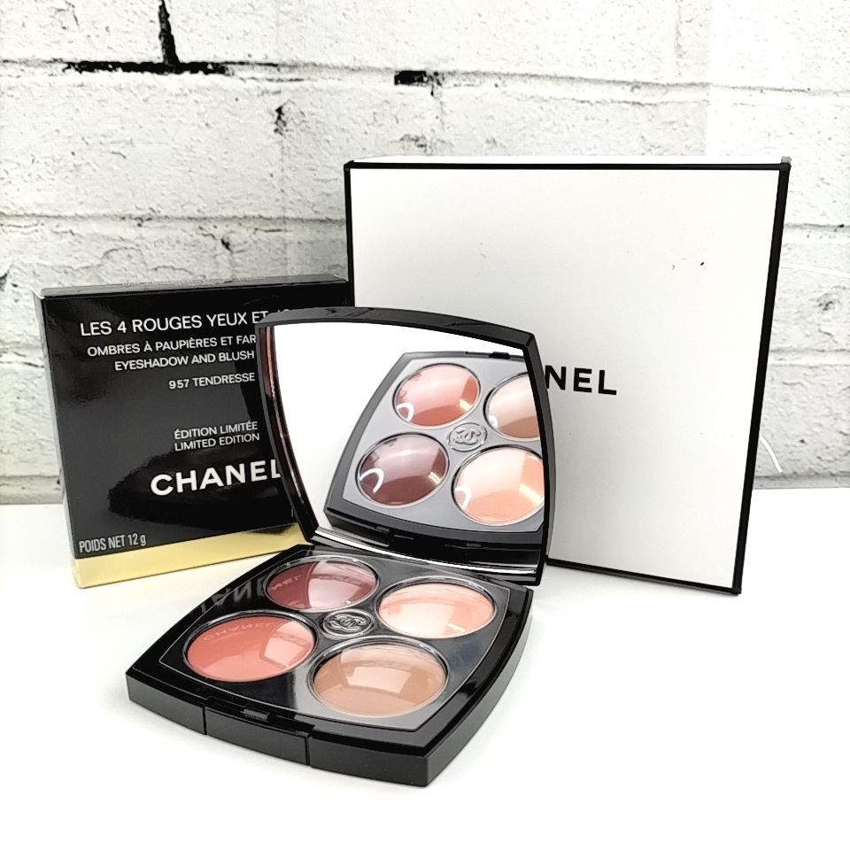 CHANEL Y 48 A-1 ♥ 12g LES 4 ROUGES YEUX ET JOUES シャネル レ キャトル ルージュ ユー エ ジュ 957 タンドレス アイ＆チークカラー 美容 コスメ