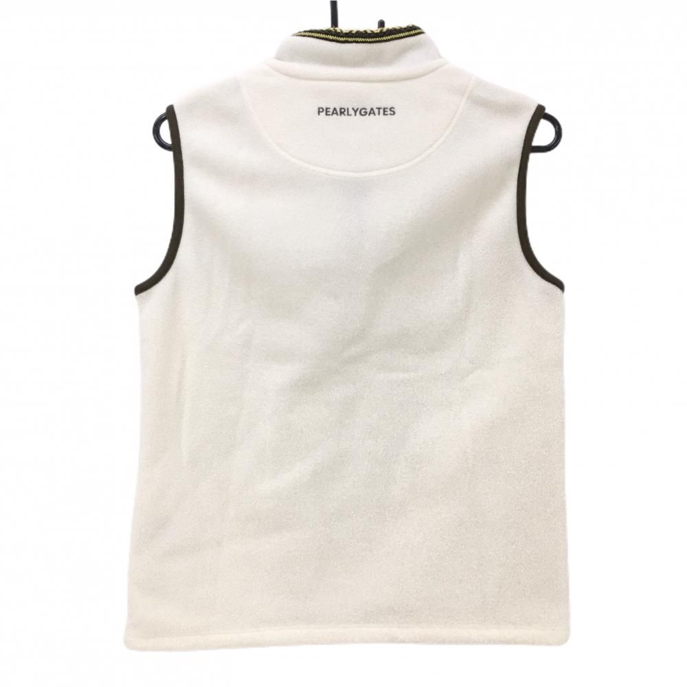 美品 PEARLY GATES フード付きベスト ホワイト PEARLY GATES フード付きベスト ホワイト
