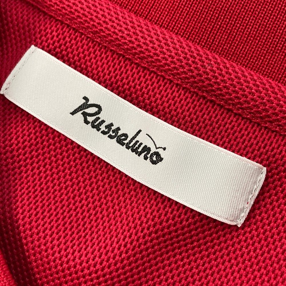サイズ：5 RUSSELUNO ラッセルノ 襟付 半袖Tシャツ レッド系