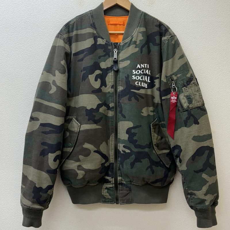 ANTI SOCIAL SOCIAL CLUB アンチソーシャルソーシャルクラブ ジャケット、上着 ジャンパー、ブルゾン ASSC ALPHA アルファ カモフラ 迷彩柄 MA-1 ミリタリー フライト ボンバー