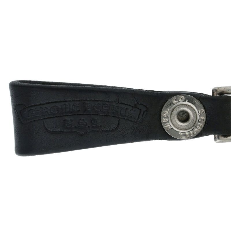 クロムハーツ BELT LOOP フレアボールボタンレザーベルトループ メンズ