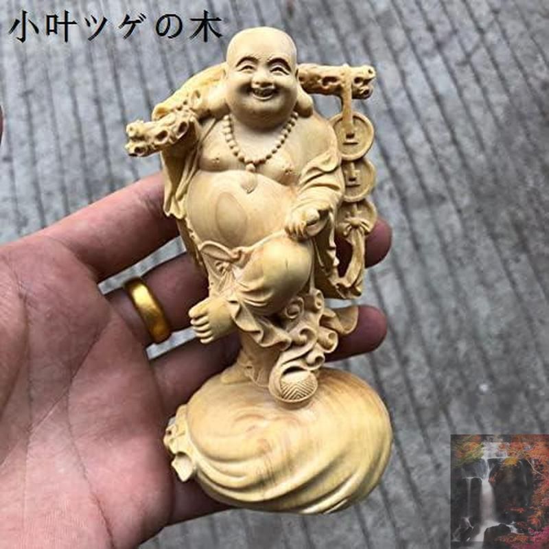仏像 布袋様 小売業者 木彫り 木製彫刻 七福神 布袋 様 布袋さま置物