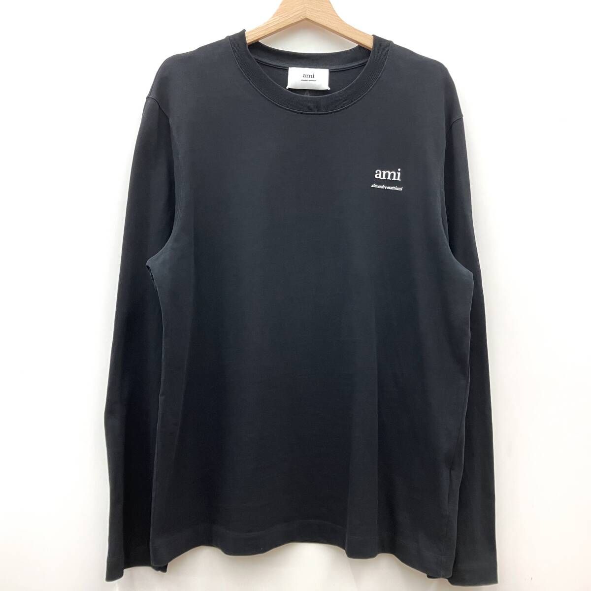 AMI Alexandre Mattiussi アミ アレクサンドル マテュッシ 長袖Tシャツ ブラック