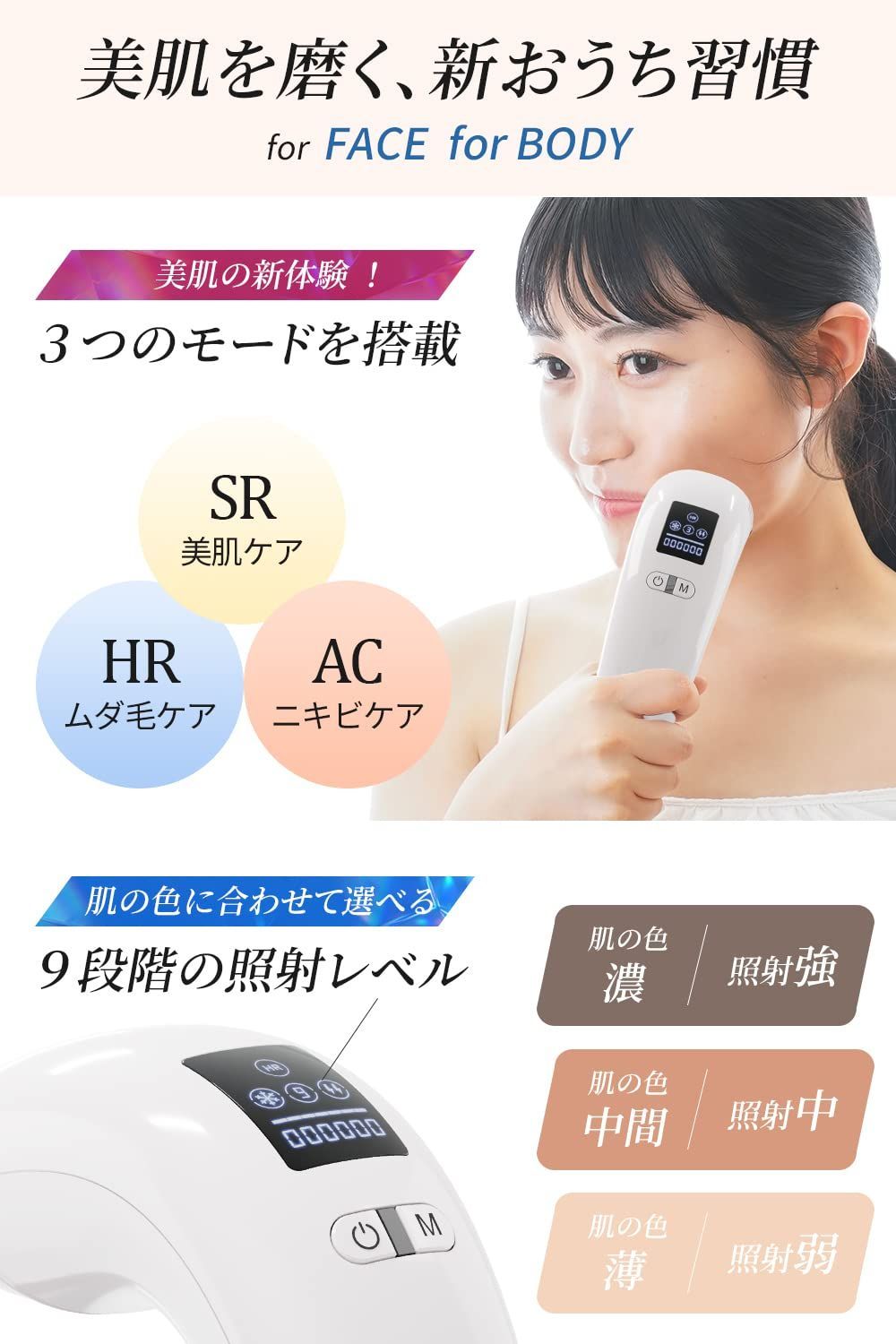 美顔器 RF美顔器 イオン導出 イオン導入 EMS 微電流 LED 1台多役 - www