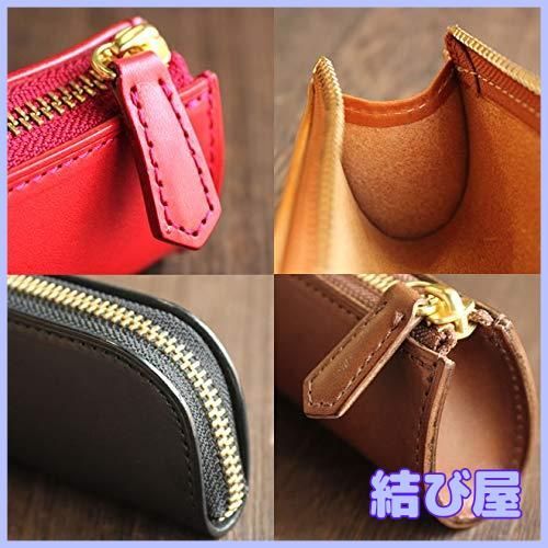 特価】和気文具オリジナル 日本製 本革 ヌメ革 L字型 ファスナーペン