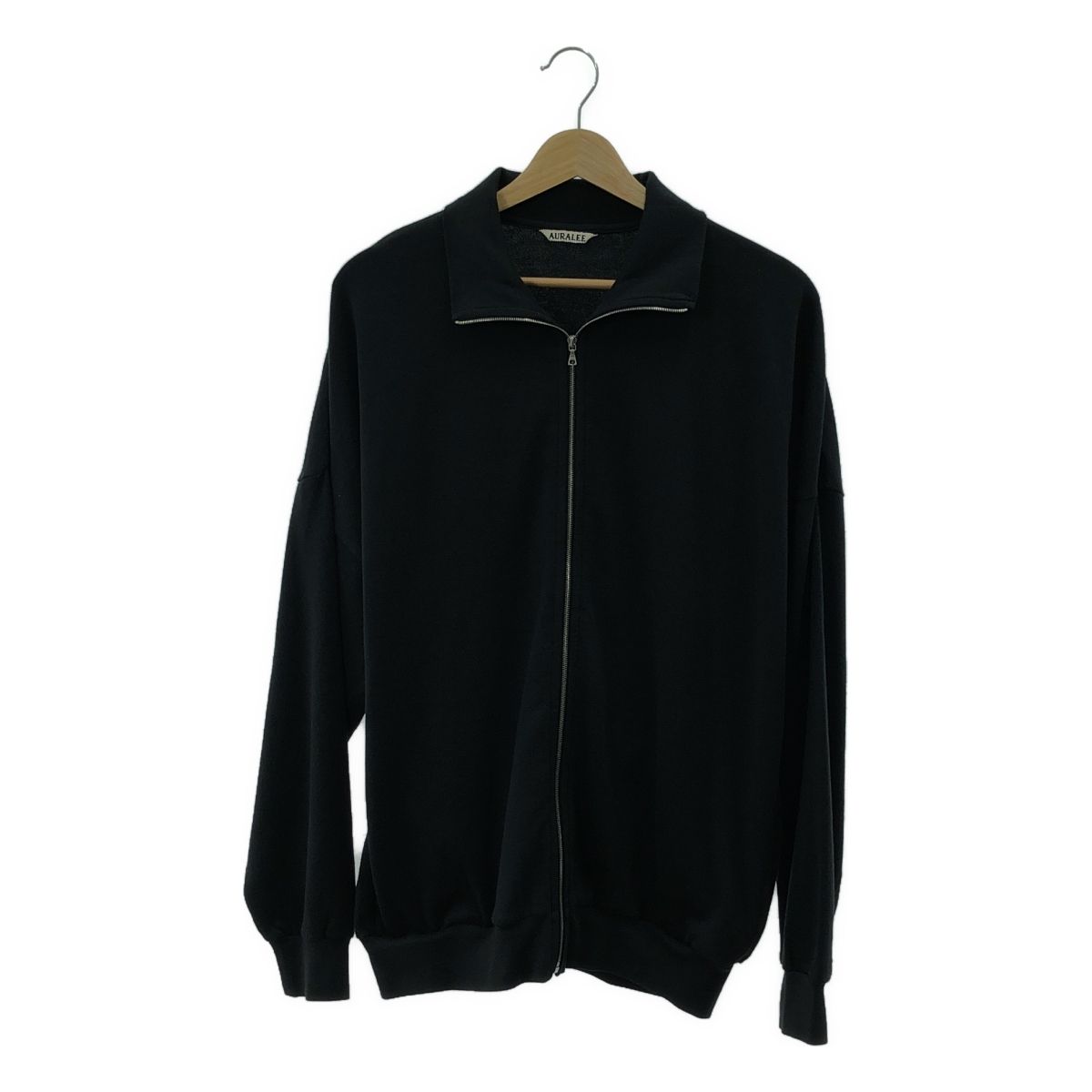 オーラリー スーパーハイゲージスウェットジップブルゾン サイズ4 ブラック AURALEE | SUPER HIGH GAUGE SWEAT ZIP CARDIGAN MEN