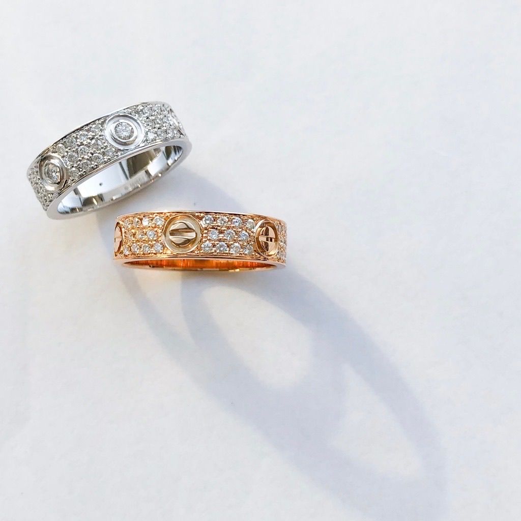 Cartier カルティエLOVE ラブリングシルバー925 21号 ペアリ