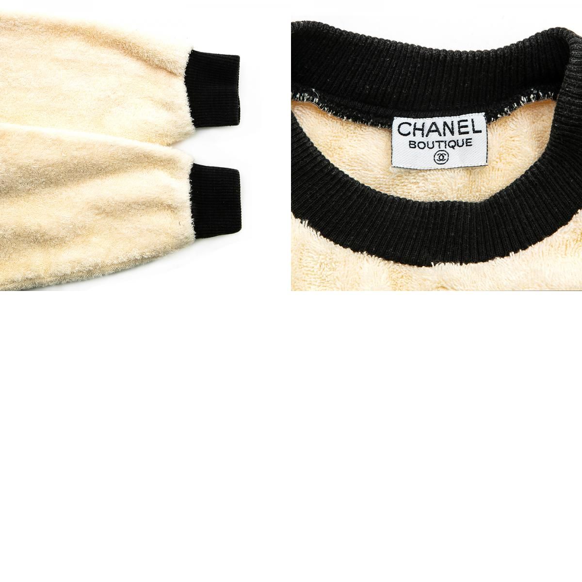 CHANEL シャネル セーター バイカラー ロゴ パイル - メルカリ