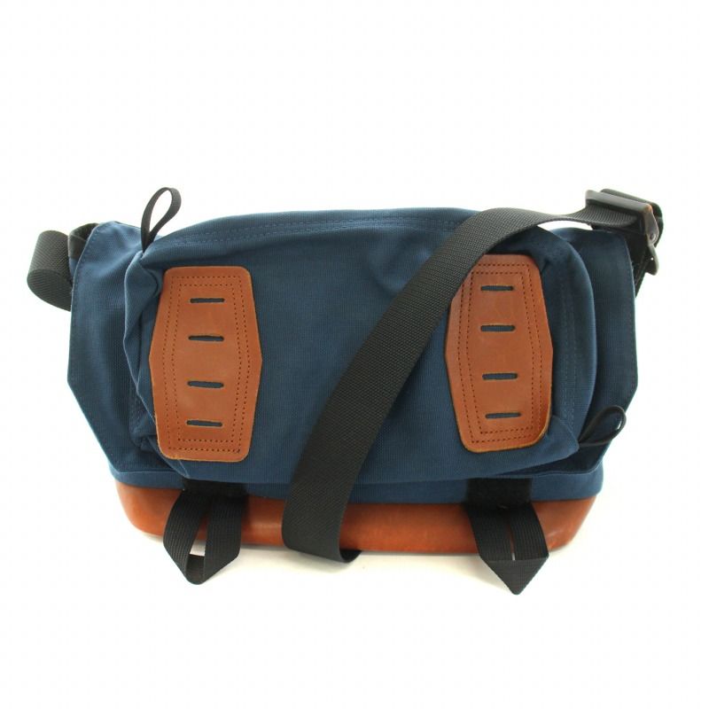 ポーター PORTER WILDERNESS CYCLE MESSENGER BAG ウィルダネスサイクルメッセンジャーバッグ ショルダーバッグ  レザー 紺 ネイビー 茶 ブラウン 510-09634 /BB - メルカリ