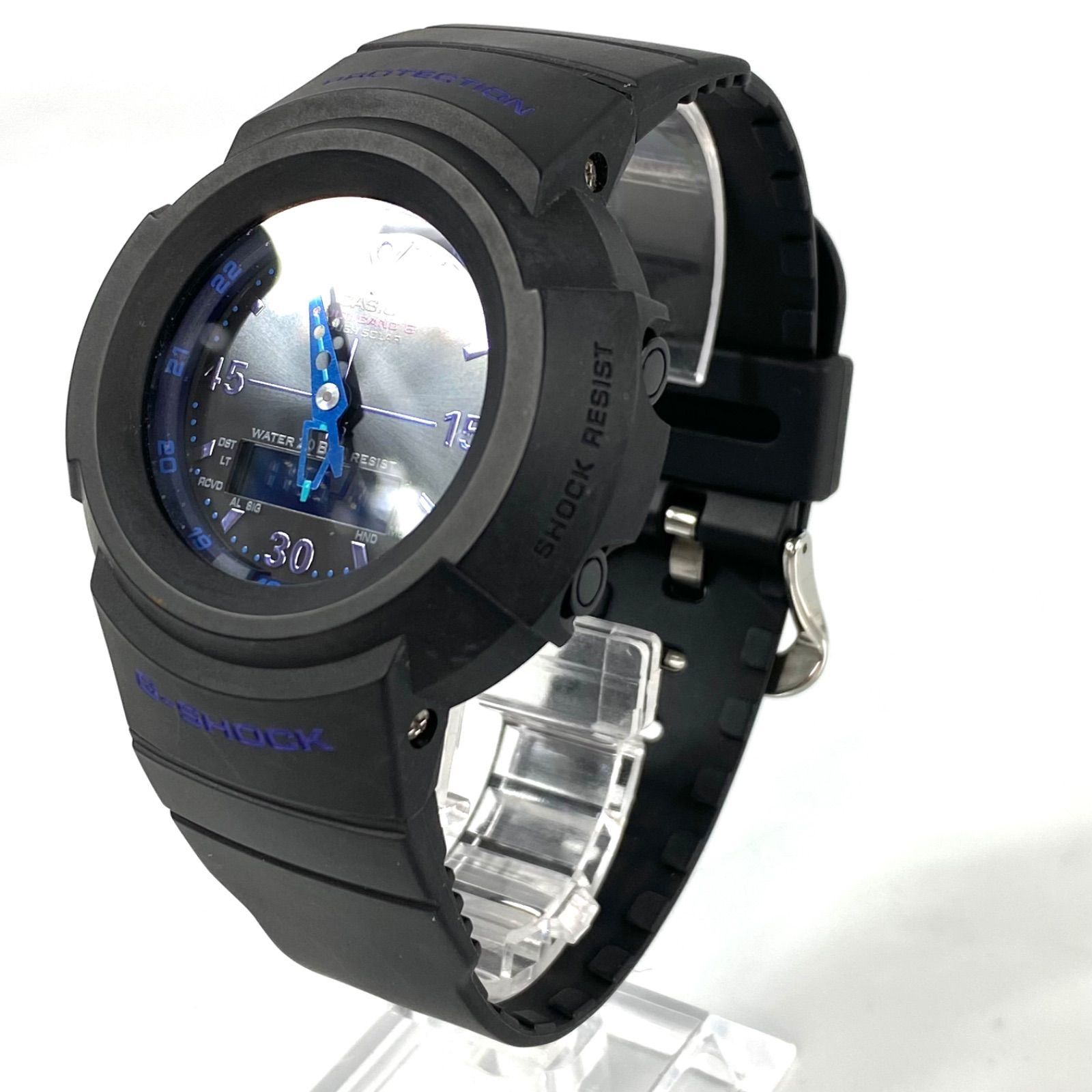 【希少】カシオ　G-SHOCK　ジーショック　AWG-M520VB-1AJF　AWG-M520シリーズ　タフソーラー　アナデジ　ラバーベルト