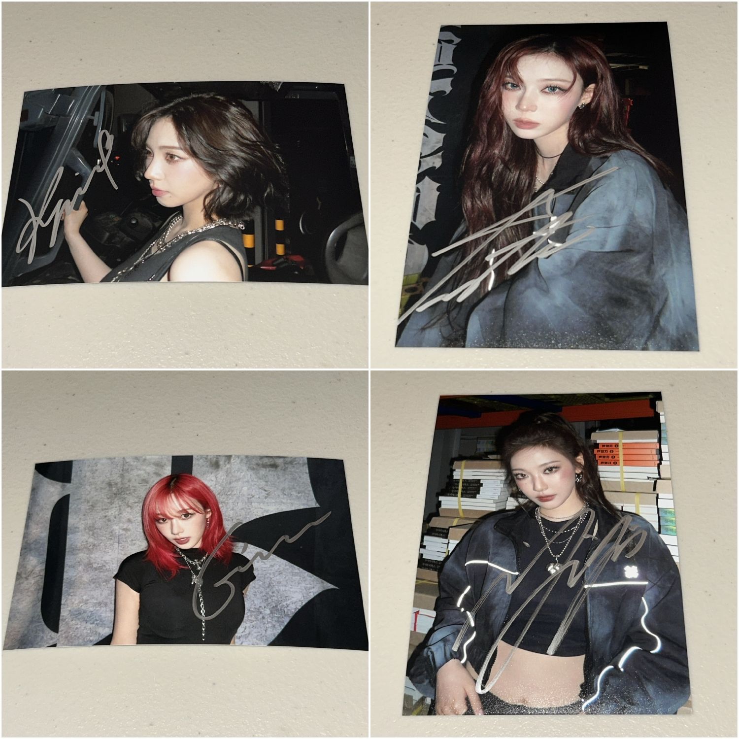 aespa 直筆サイン Dirty Work スチール写真 KGサイズ