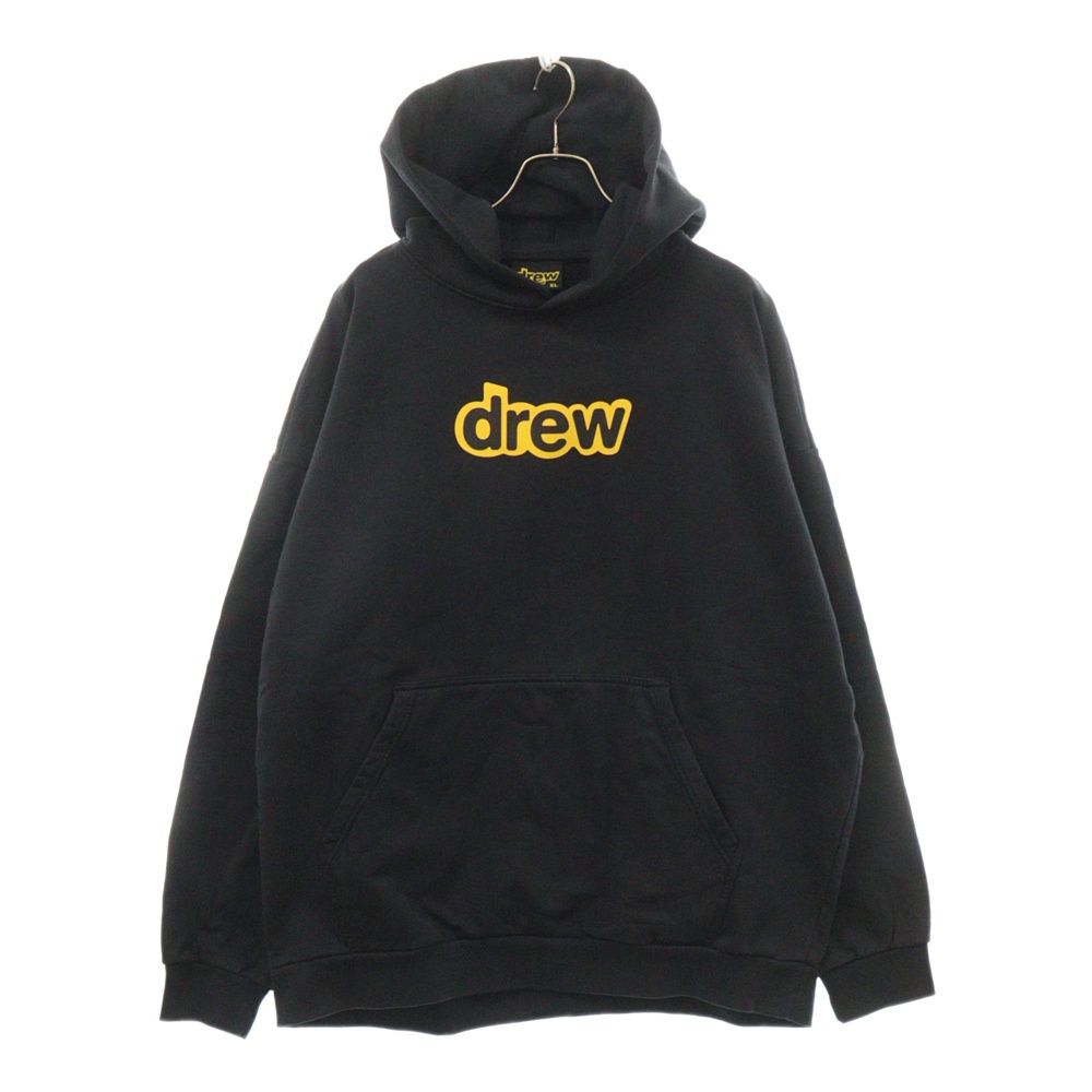 drew house (ドリューハウス) フロントロゴプリント プルオーバーパーカー ブラック