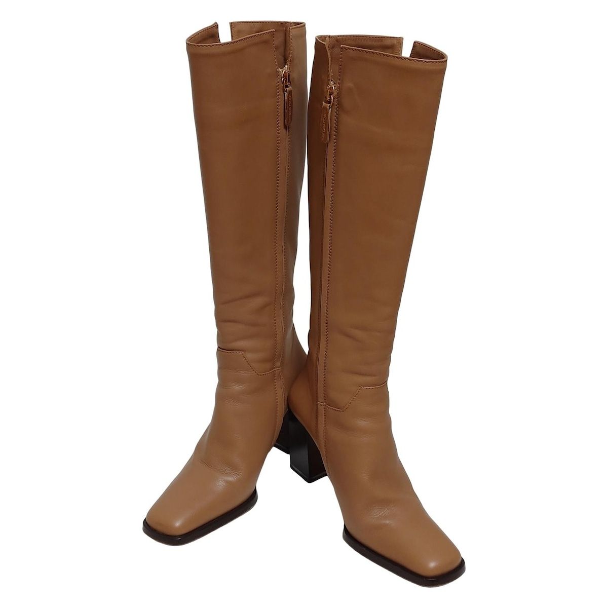 sergio rossi セルジオロッシ ロングブーツ 34 1|2 レディース - ブラウン レザー