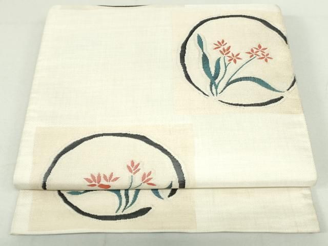 平和屋着物○西陣 名門木屋太 今河織物 六通柄袋帯 円