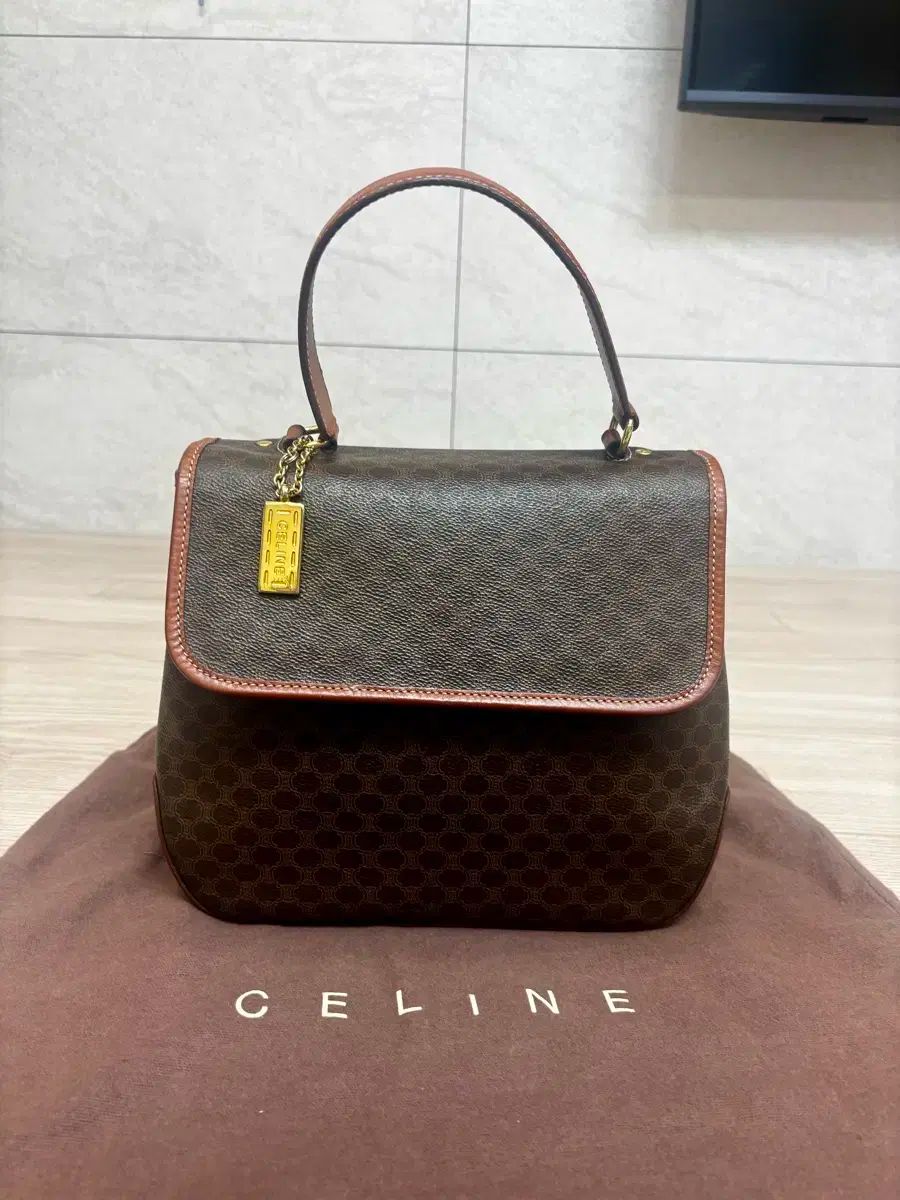 Celine セリーヌ ヴィンテージ マカダム トップハンドル