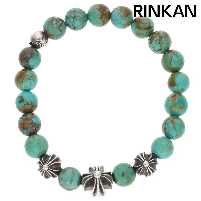 クロムハーツ 8mm BEAD|8mmビーズブレス BEAD8mmターコイズビーズブレスレット メンズ