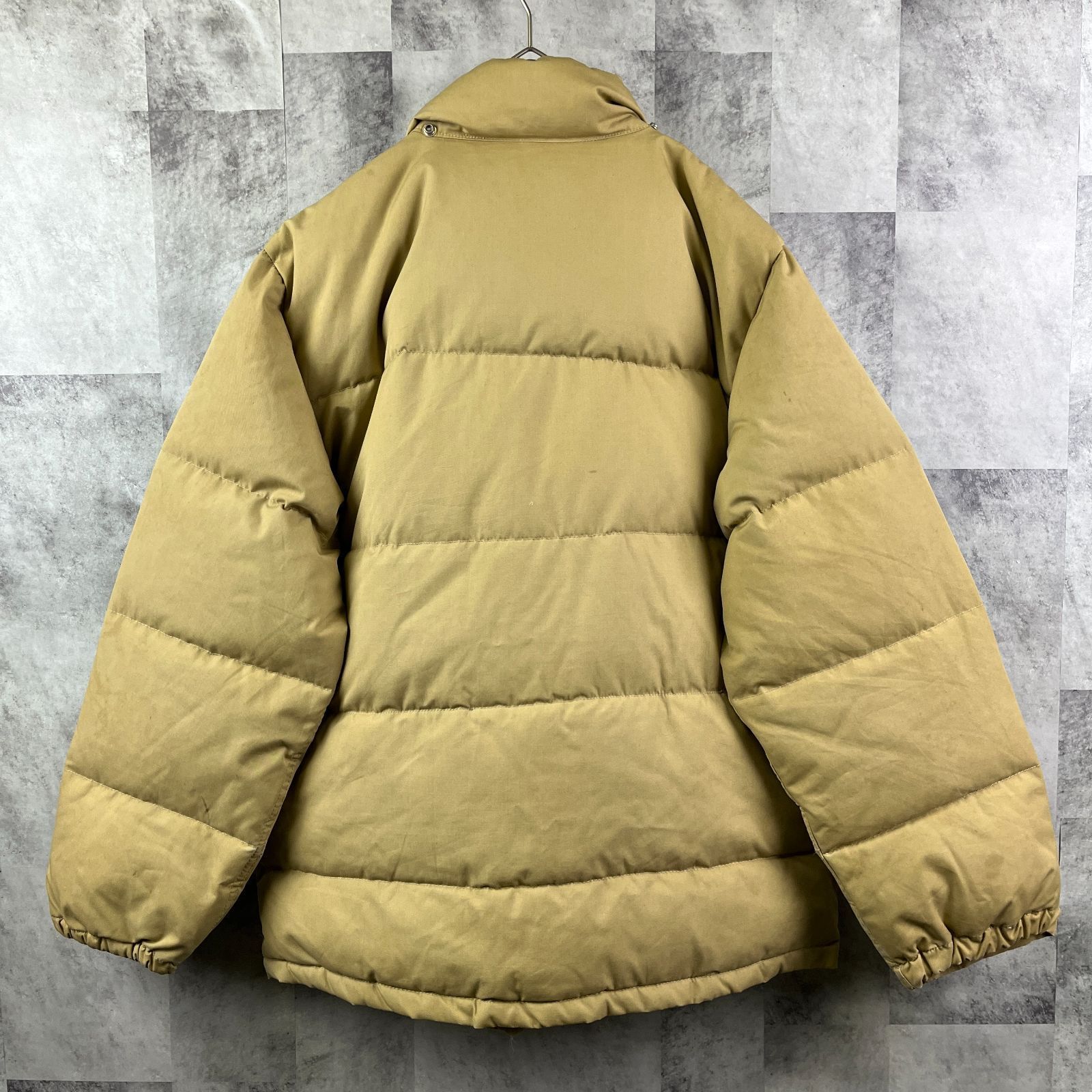 80s USA製 THE NORTH FACE ノースフェイス ダウンジャケット 茶タグ ベージュ S