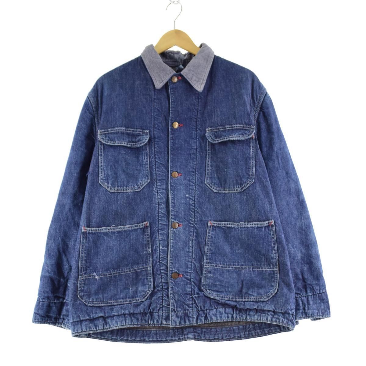 古着 50~60年代 レイルチーフ RAIL CHIEF デニムカバーオール メンズM