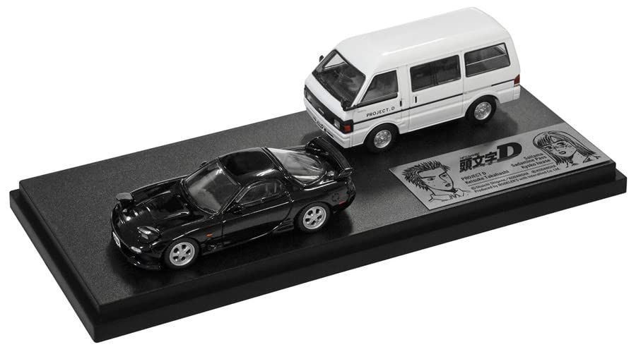 インターアライド INTERALLIED MODELER S 1|64 頭文字D セット Vol.13 岩瀬恭子RX-7 FD3S - プロジェクトDサポートカー ニッサン バネット バン 完成品