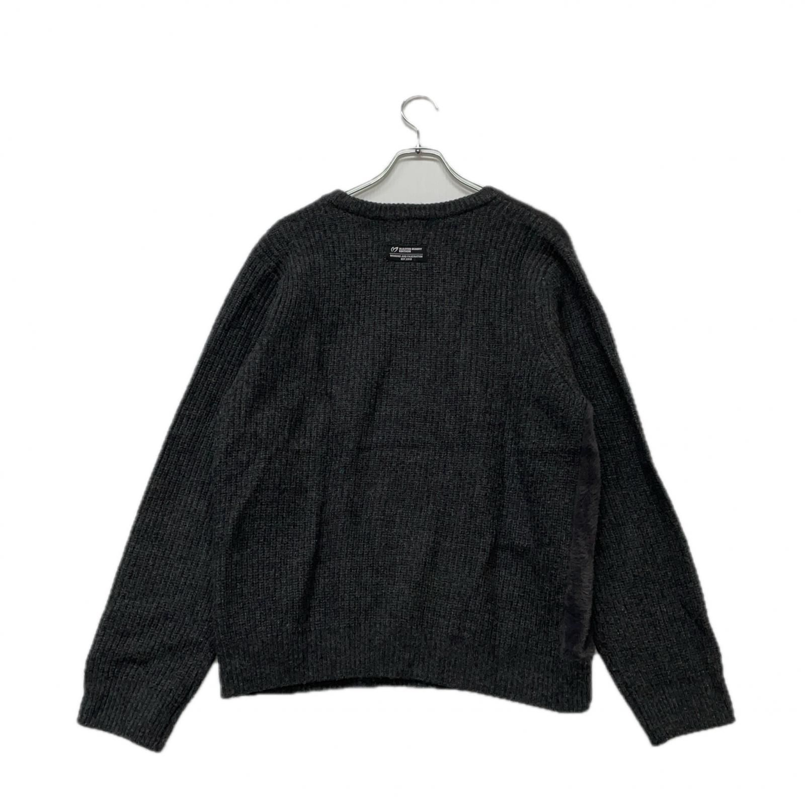 メンズ マスターバニーエディション MASTER BUNNY EDITION ニット 6 LL 濃いグレー 長袖 クルーネック