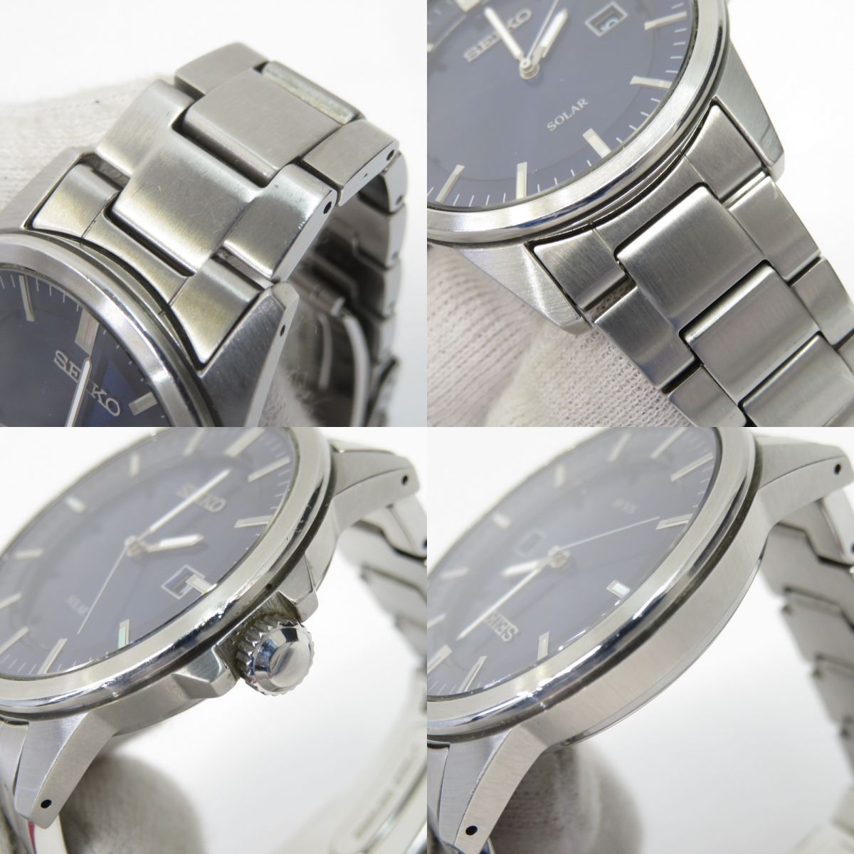 新品セールセイコー SEIKO SOLAR V147-0AV0 美品 時計