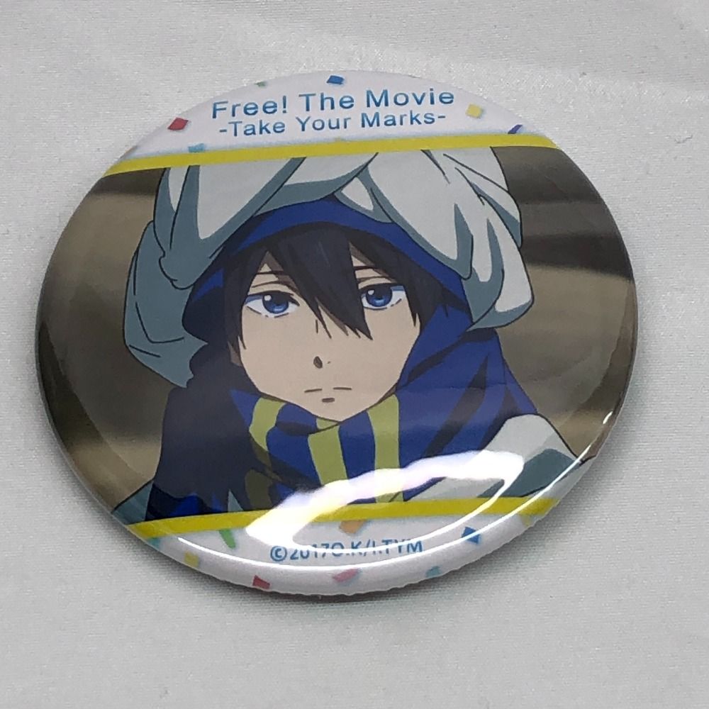 遙　2種類　Free Take Your Marks ベストシーン 缶バッジ 中古品 特別版 Free! Take Your Mark BEST SCENE ベストシーン