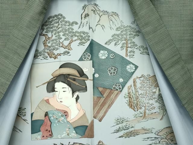 平和屋本店■極上　男性　本場大島紬　アンサンブル　キングサイズ　120亀甲　総詰め　逸品　CZAA2540s5 平和屋本店□極上 男性 本場大島紬 アンサンブル キングサイズ 120亀甲