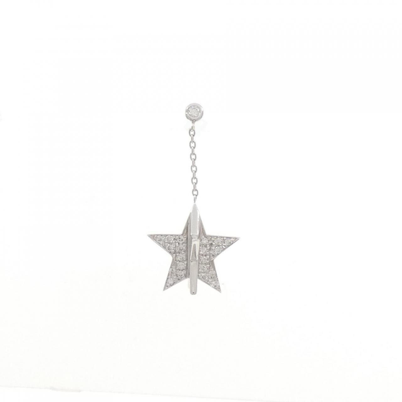 ビジュードエム オーナメントスター ピアス 0.12CT 片耳