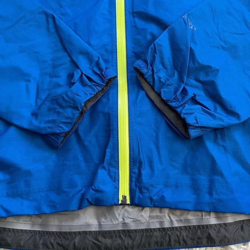 ◆523　美品　モンベル　ストームクルーザーフルジップ　ゴアテックス　青　L-L ◇523 美品 モンベル ストームクルーザーフルジップ ゴアテック