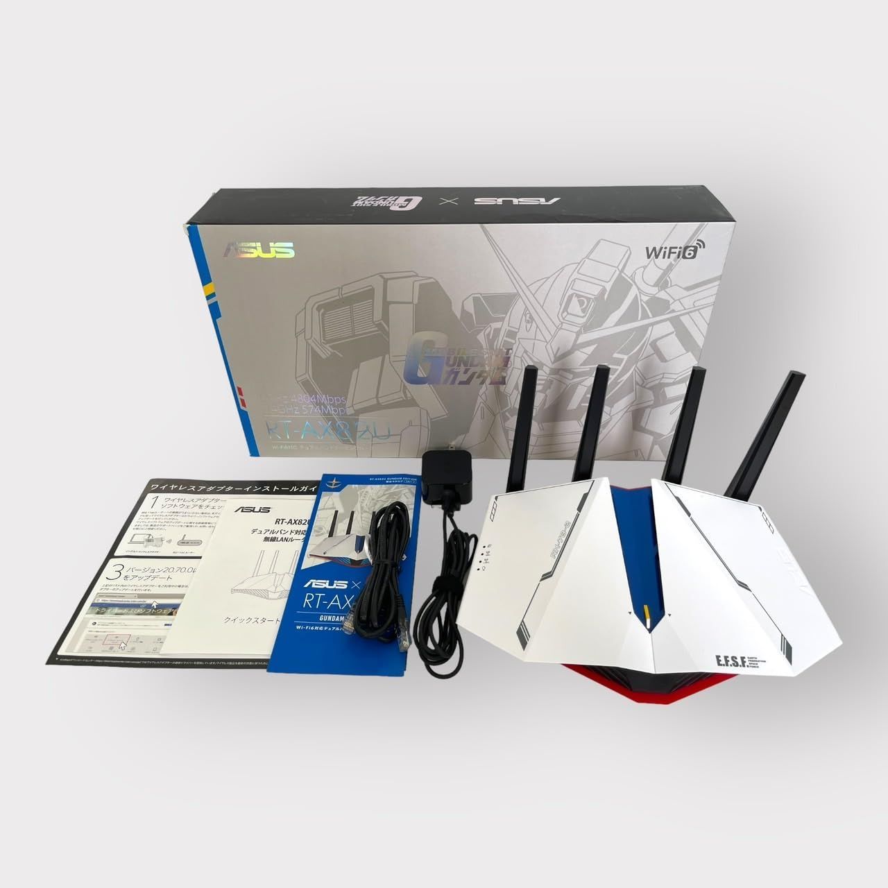 ASUS WiFi 無線 ルーター WiFi6 4804 574Mbps デュアルバンドゲーミング RT-AX82U