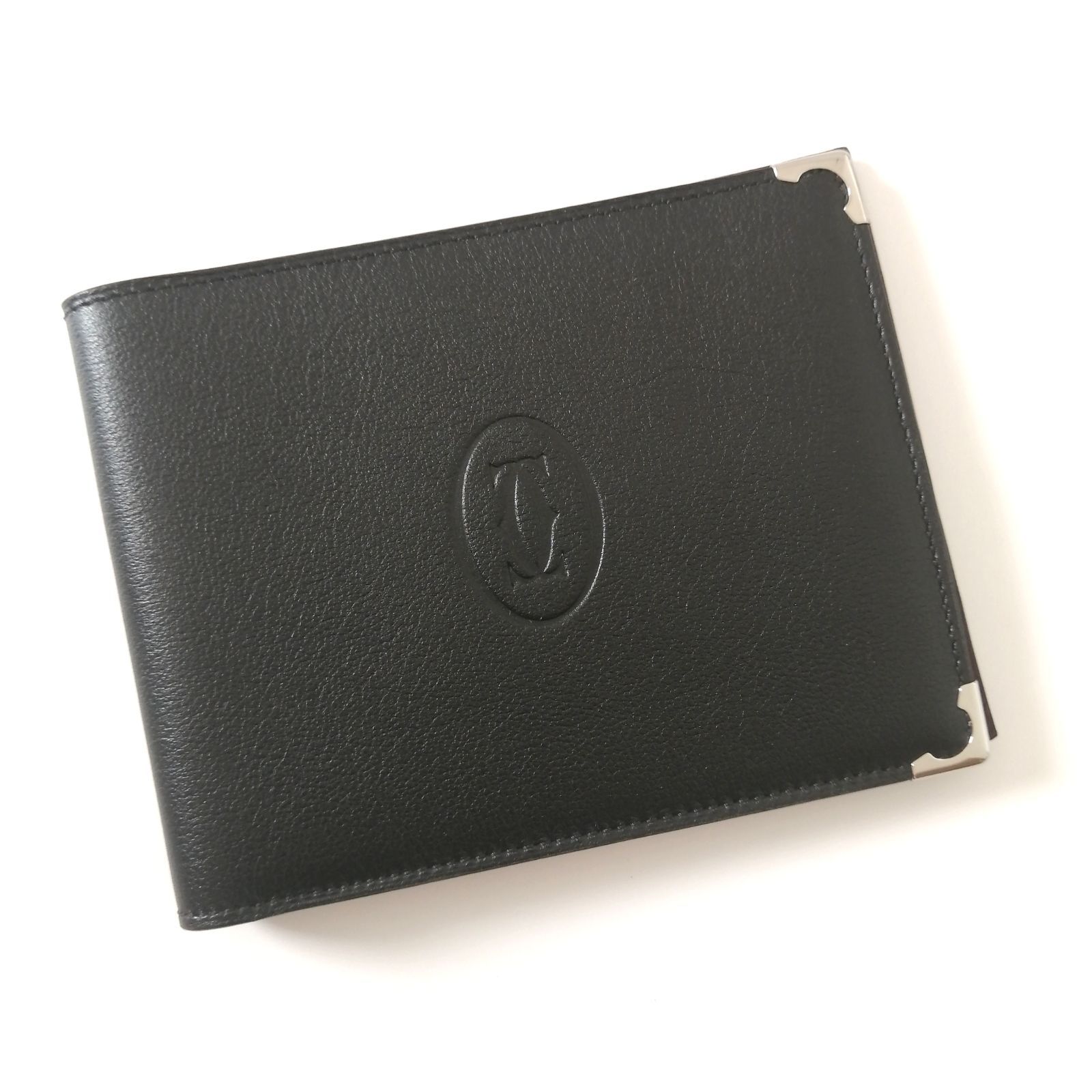 美品】カルティエ マストライン ブラック カードケース 二つ折り