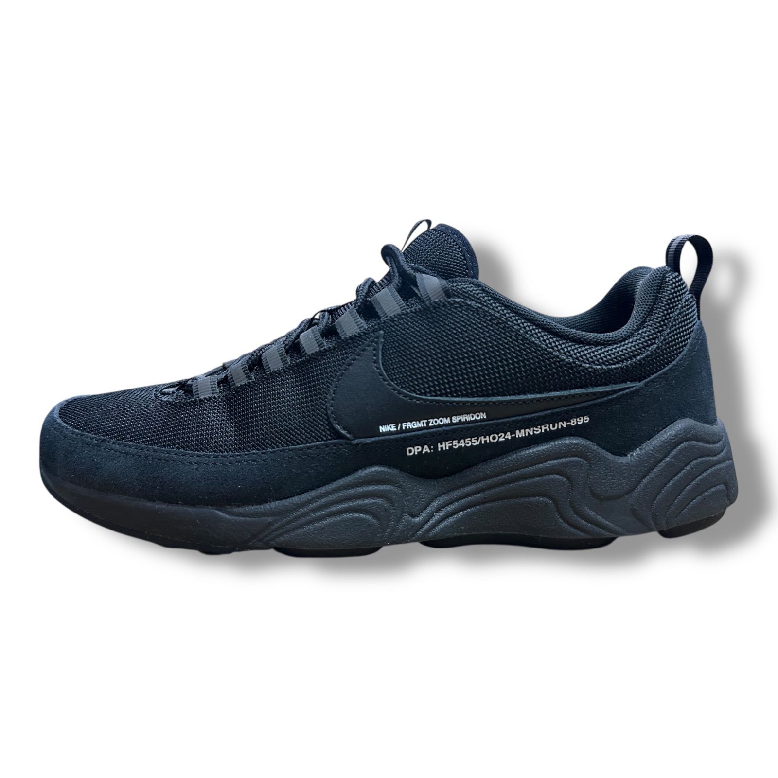 【美品】ナイキ エアズーム スピリドン SP ブラック 26cm NIKE AIR ZOOM SPIRIDON SP BLACK/BLACK-METALLIC SILVER-SPORT