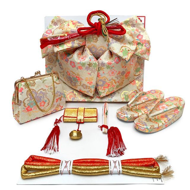 正絹】 七五三 7歳 総絞り 刺繍 着物 四つ身 作り帯 セット 女の子