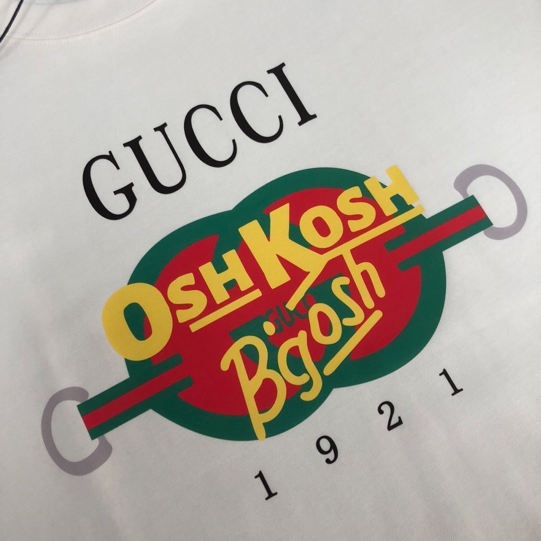 本日限定特価】GUCCI 春夏カップルTシャツ ブラック/ベージュ
