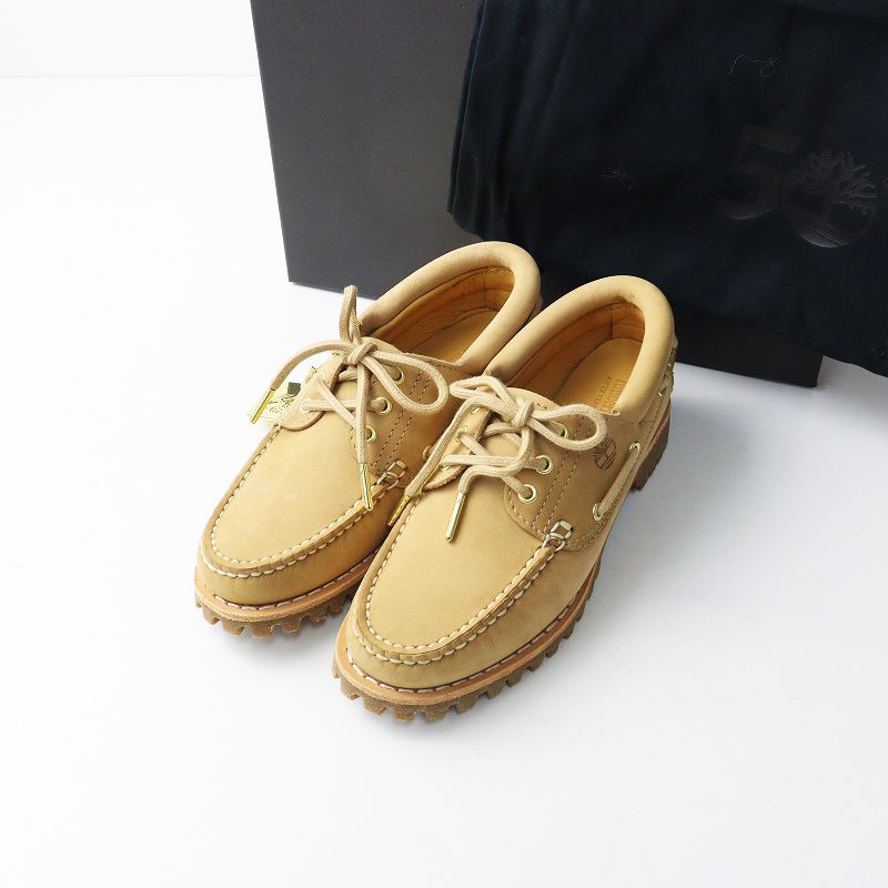 ティンバーランド Timberland Noreen Handsewn Boat Shoe ヌバック デッキシューズ 7｜ベージュ 2400014633337