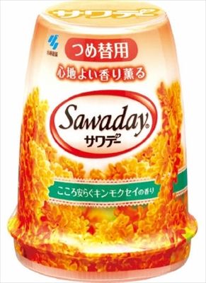 まとめ買い-28点セット サワデー つめ替用 こころ安らぐキンモクセイの香り 小林製薬 芳香剤 トイレ用