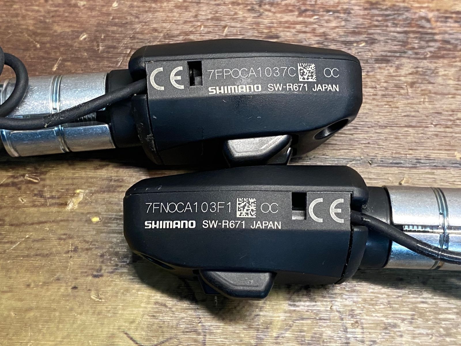 シマノ DHバー 変速レバー 左右セット バーエンドシフター JE701 シマノ SHIMANO SW-R671 バーエンド シフトスイッチ Di2 左右