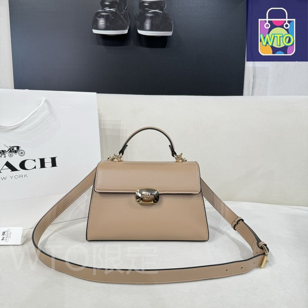 Coach Daisy Madras Poppy Pocket Shoulder レディース レザーバッグ